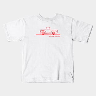 1952 Ford F 150 Red Kids T-Shirt